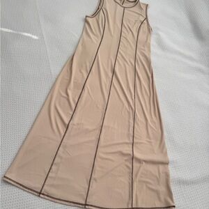 Tan Sleeveless Dress